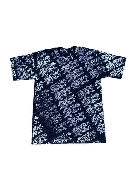 all-over printed tee(black & white)