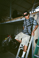 all-over printed tee(black & white)